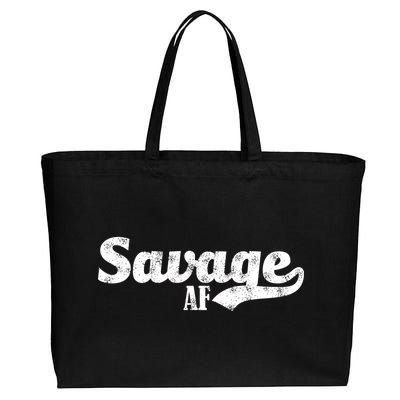 Savage AF Cotton Canvas Jumbo Tote