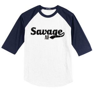 Savage AF Baseball Sleeve Shirt