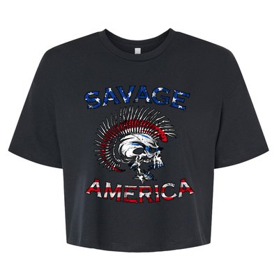 Savage America Bella+Canvas Jersey Crop Tee