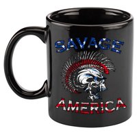 Savage America 11oz C Handle Ceramic Mug