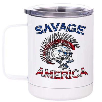 Savage America 12 oz Stainless Steel Tumbler Cup