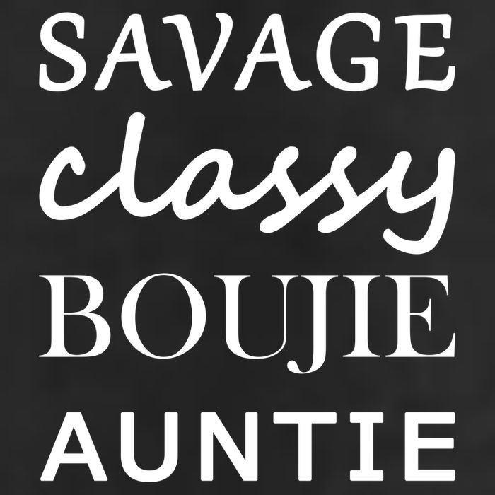 Savage Classy Bougie Auntie Funny Aunt Golf Towel