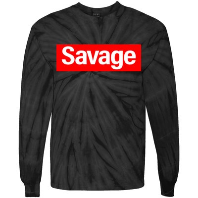 Savage Logo Tie-Dye Long Sleeve Shirt