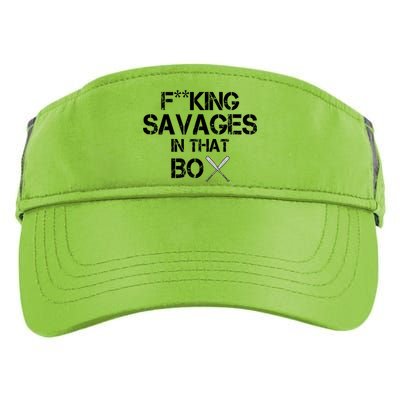 Savages In That Box Adult Drive Performance Visor