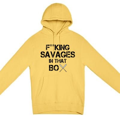 Savages In That Box Premium Pullover Hoodie