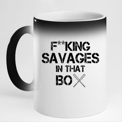 Savages In That Box 11oz Black Color Changing Mug