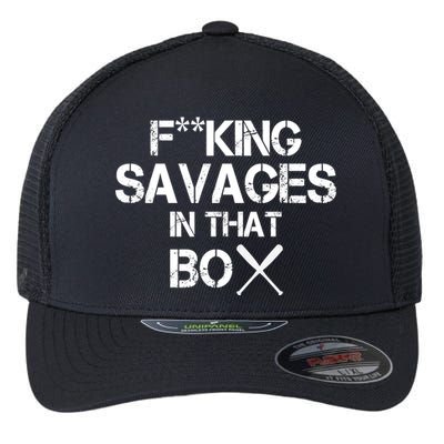 Savages In That Box Flexfit Unipanel Trucker Cap