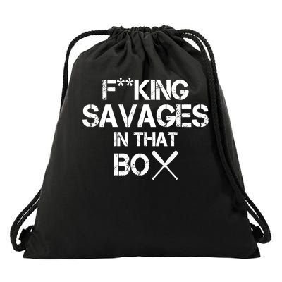 Savages In That Box Drawstring Bag