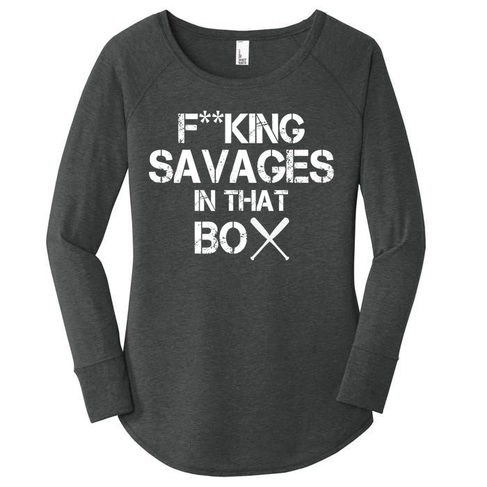 Savages In That Box Women's Perfect Tri Tunic Long Sleeve Shirt