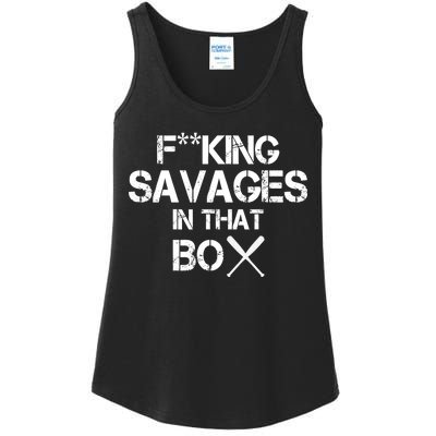 Savages In That Box Ladies Essential Tank