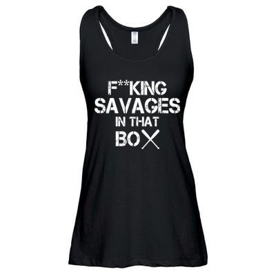 Savages In That Box Ladies Essential Flowy Tank