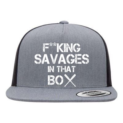 Savages In That Box Flat Bill Trucker Hat