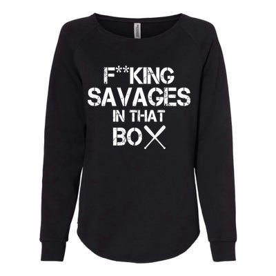 Savages In That Box Womens California Wash Sweatshirt