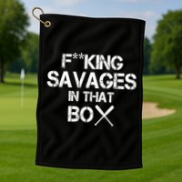 Savages In That Box Golf Towel