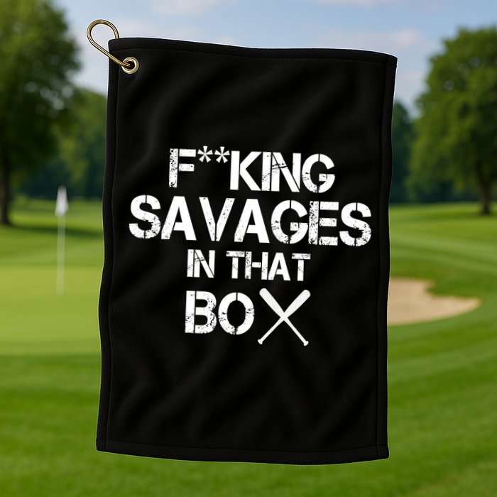 Savages In That Box Golf Towel