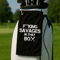Savages In That Box Golf Towel