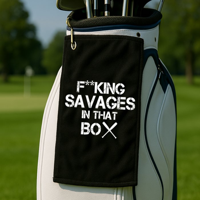 Savages In That Box Golf Towel