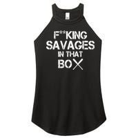 Savages In That Box Women's Perfect Tri Rocker Tank