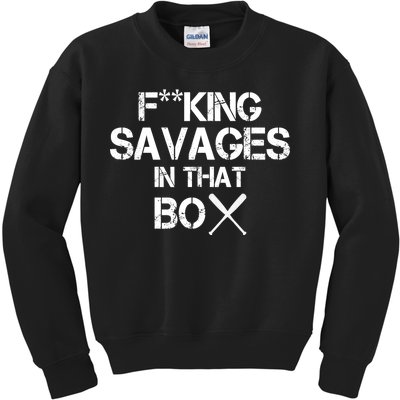 Savages In That Box Kids Sweatshirt