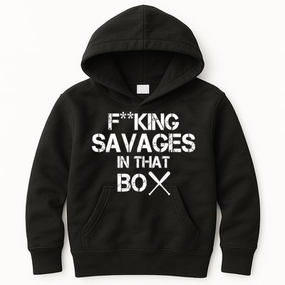 Savages In That Box Kids Hoodie