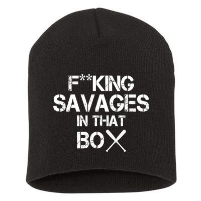 Savages In That Box Short Acrylic Beanie