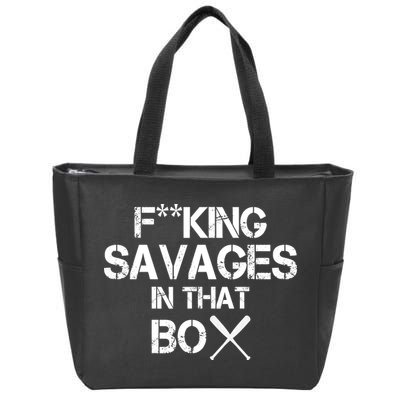 Savages In That Box Zip Tote Bag
