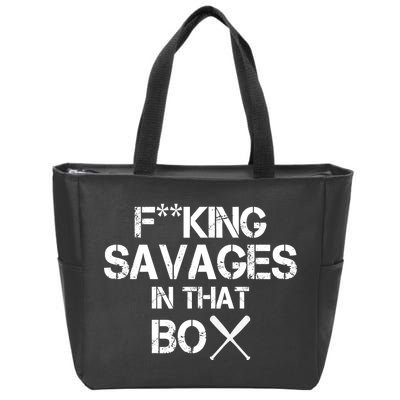 Savages In That Box Zip Tote Bag