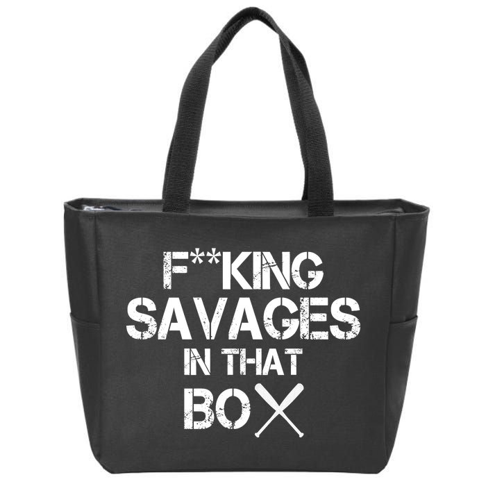 Savages In That Box Zip Tote Bag