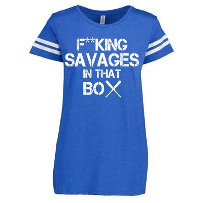 Savages In That Box Enza Ladies Jersey Football T-Shirt