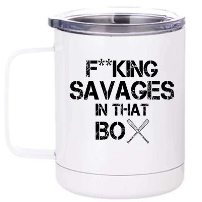 Savages In That Box 12 oz Stainless Steel Tumbler Cup