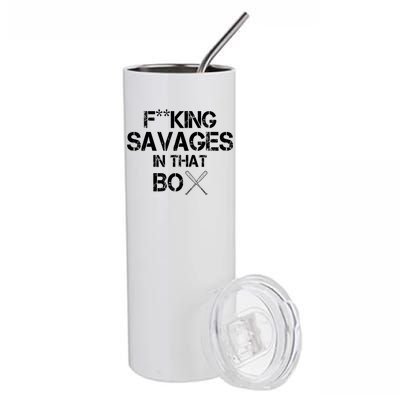 Savages In That Box Stainless Steel Tumbler