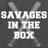 Savages In The Box Baseball Bats Vector Backpack