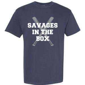 Savages In The Box Baseball Bats Garment-Dyed Heavyweight T-Shirt