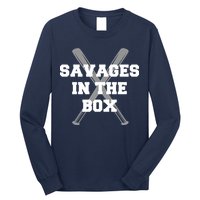 Savages In The Box Baseball Bats Long Sleeve Shirt
