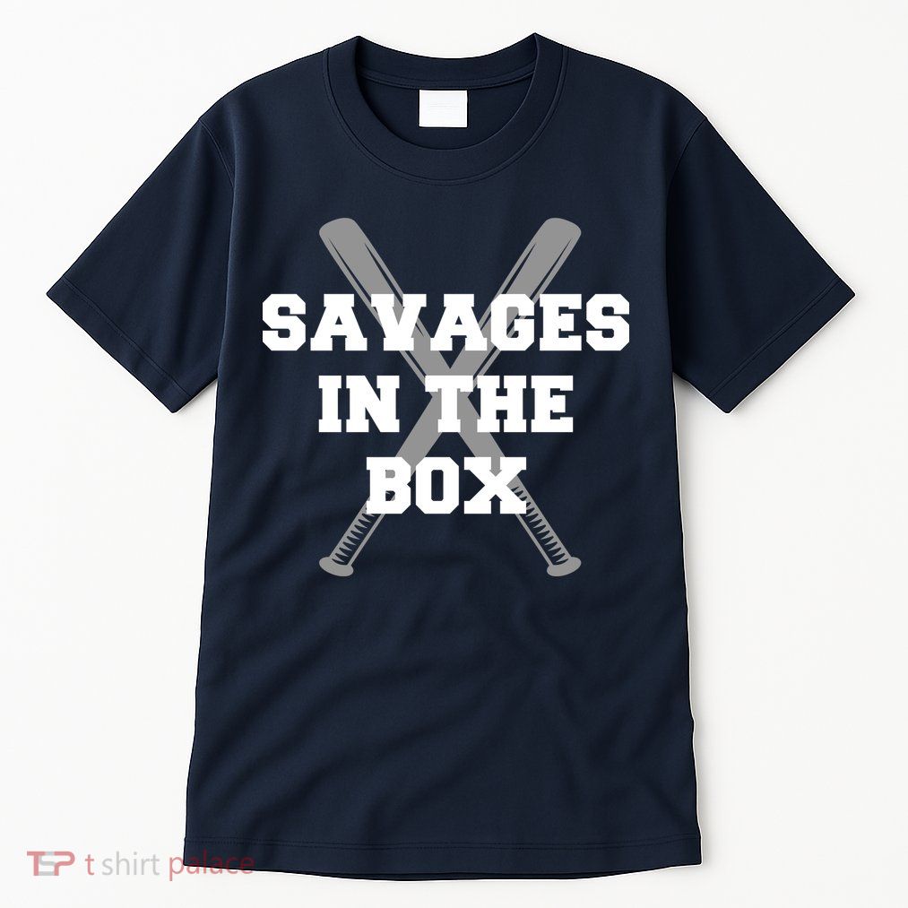 Savages In The Box Baseball Bats Tall T-Shirt