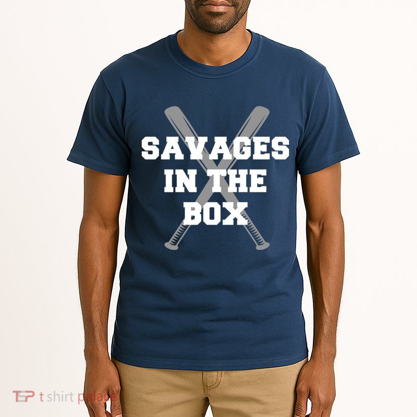 Savages In The Box Baseball Bats Tall T-Shirt