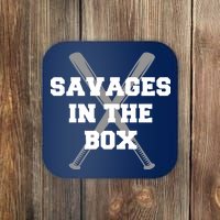 Savages In The Box Baseball Bats Coaster