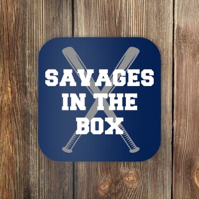 Savages In The Box Baseball Bats Coaster