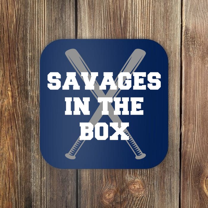 Savages In The Box Baseball Bats Coaster