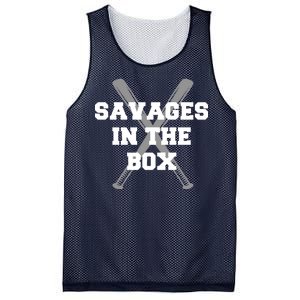 Savages In The Box Baseball Bats Mesh Reversible Basketball Jersey Tank