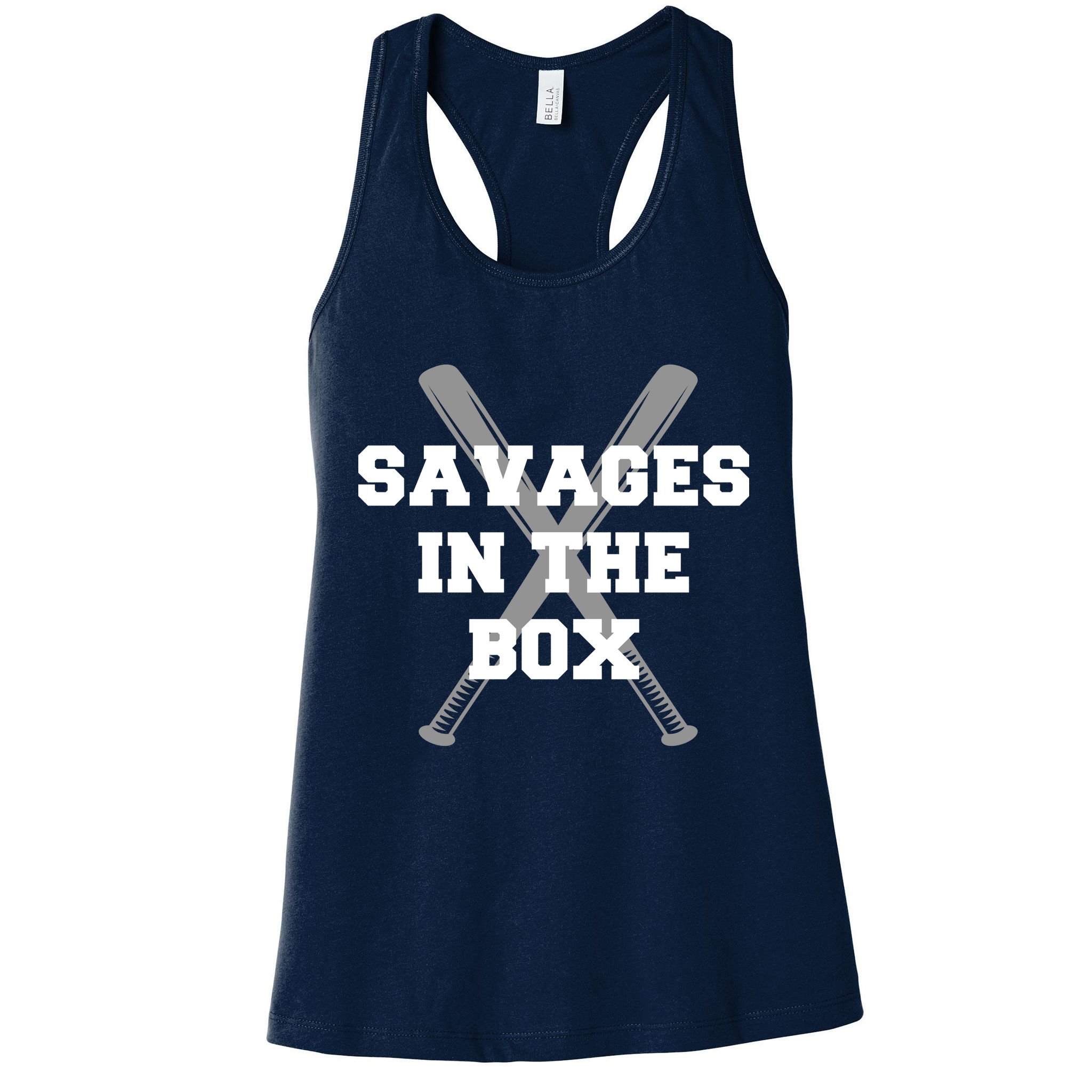 Savages In The Box Baseball Bats Womens Tank Top