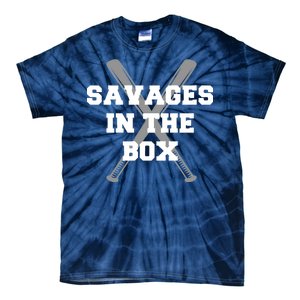 Savages In The Box Baseball Bats Tie-Dye T-Shirt