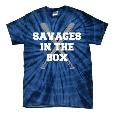 Savages In The Box Baseball Bats Tie-Dye T-Shirt