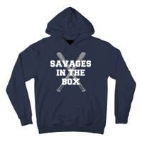 Savages In The Box Baseball Bats Tall Hoodie