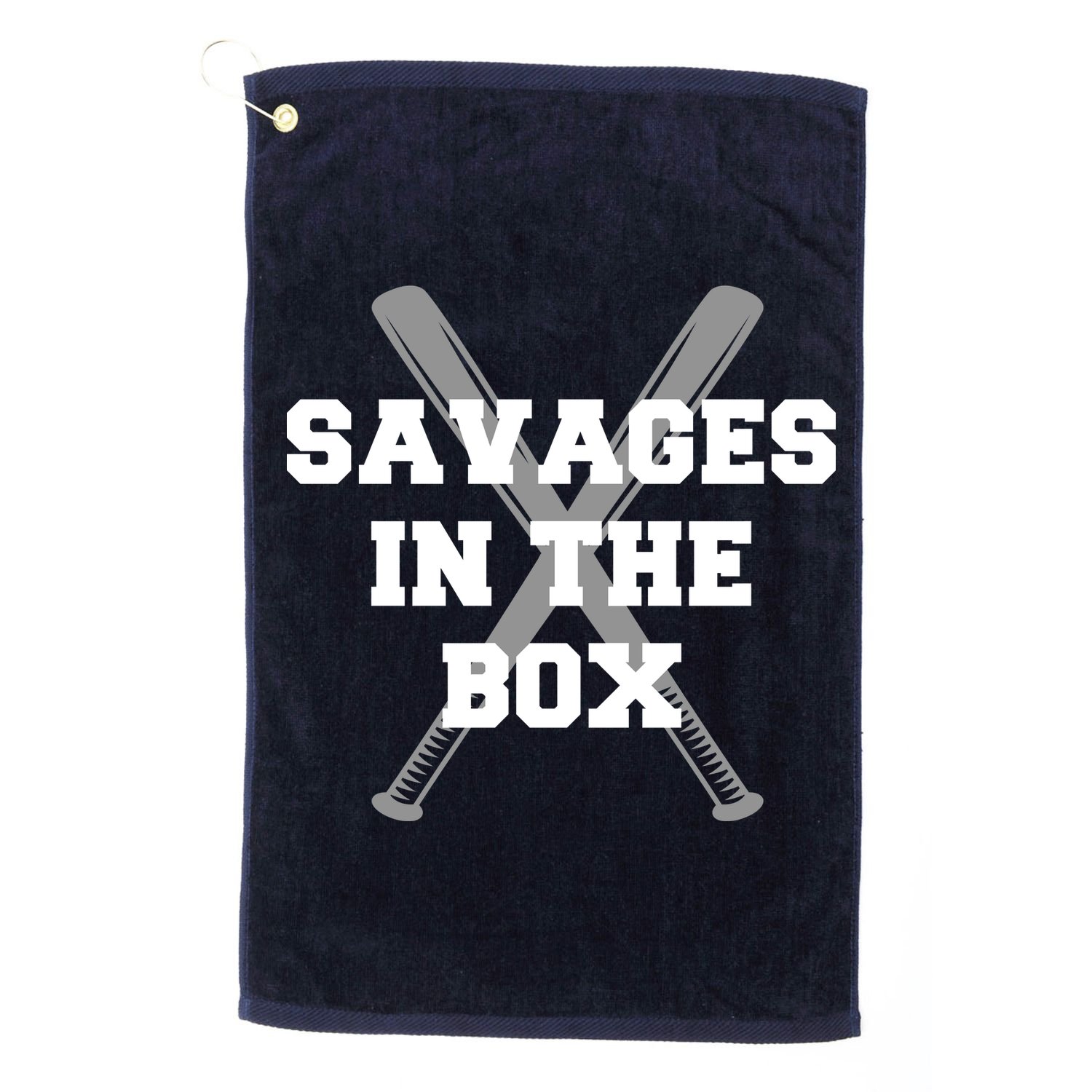 Savages In The Box Baseball Bats Golf Towel