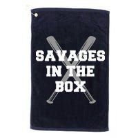 Savages In The Box Baseball Bats Golf Towel