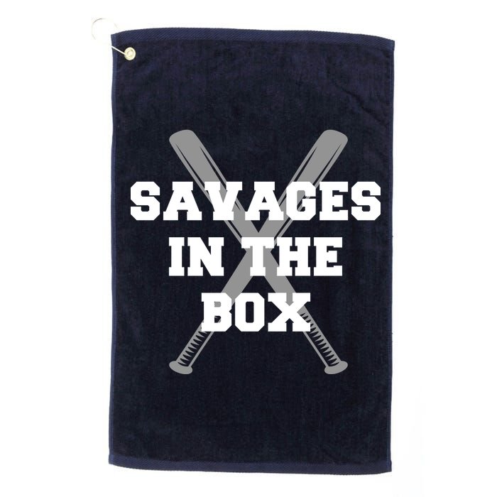Savages In The Box Baseball Bats Golf Towel