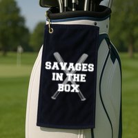 Savages In The Box Baseball Bats Golf Towel