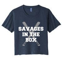 Savages In The Box Baseball Bats Crop Top