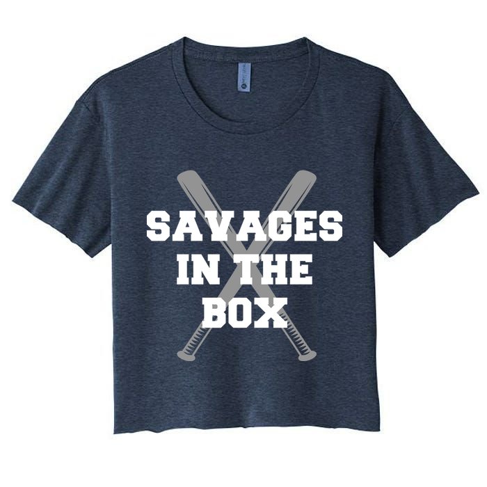 Savages In The Box Baseball Bats Crop Top